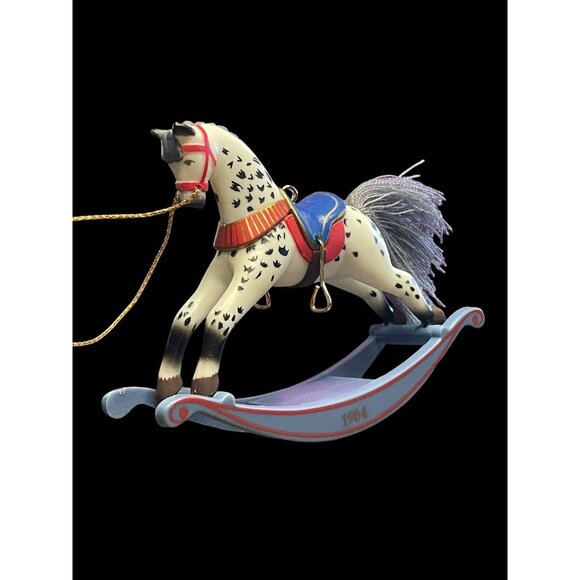 1984 Hallmark Keepsake Christmas Ornament Rocking Horse #4 - Picture 1 of 5
